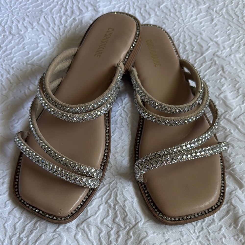 Cushionaire Embellished Sandals